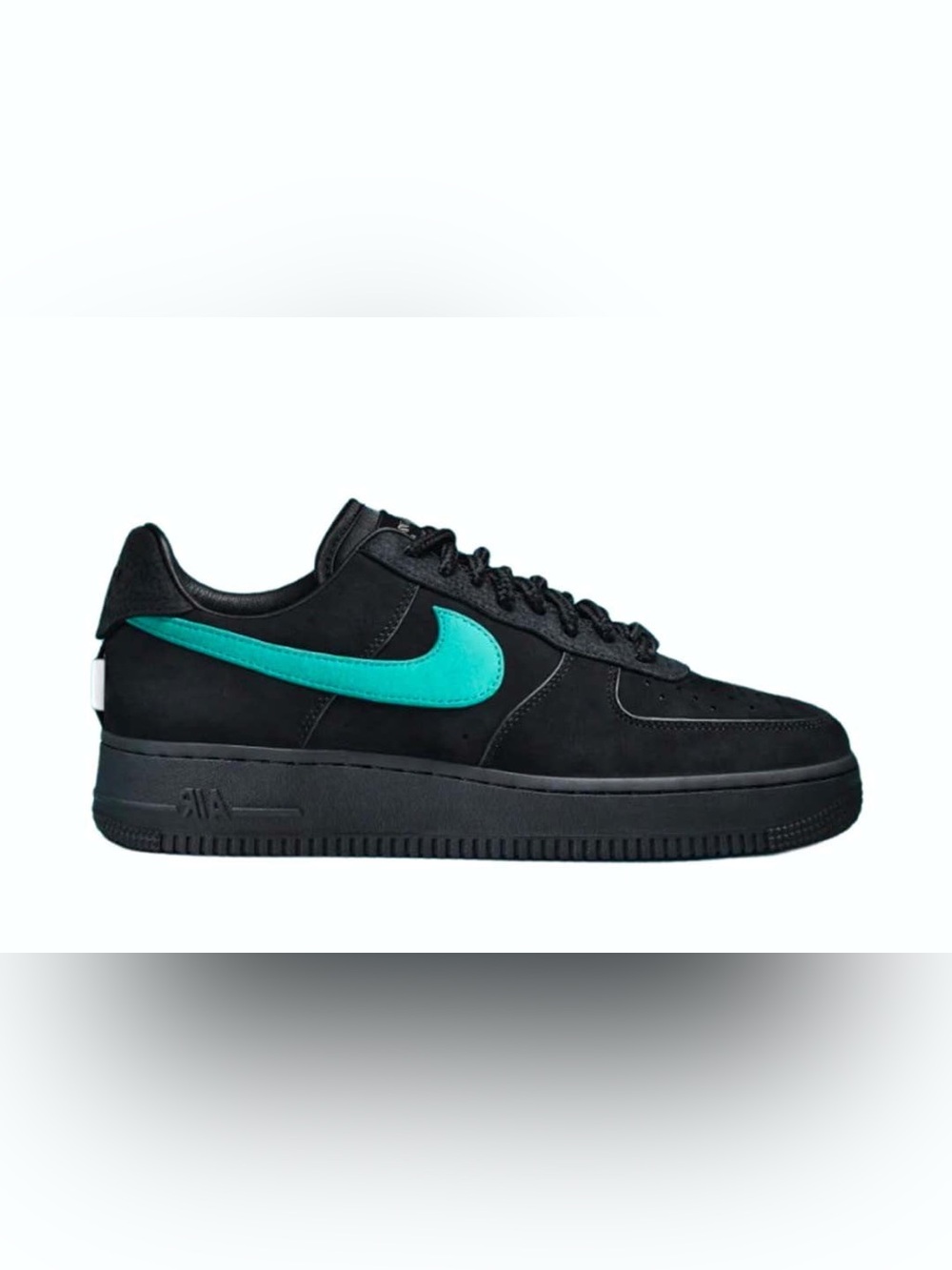 Black & Baby Blue Nike with Light Blue Laces